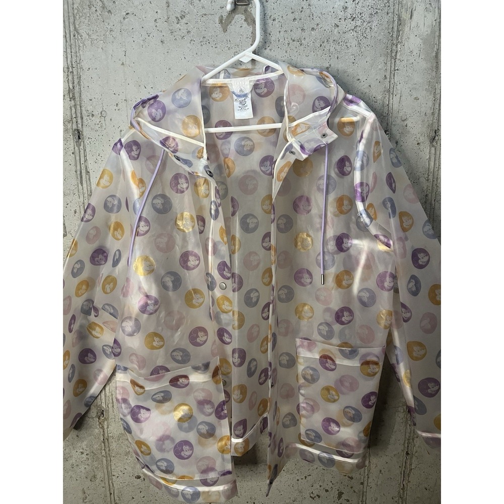 Disney Parks Mickey Mouse Hooded Rain Jacket Size Adult XXL